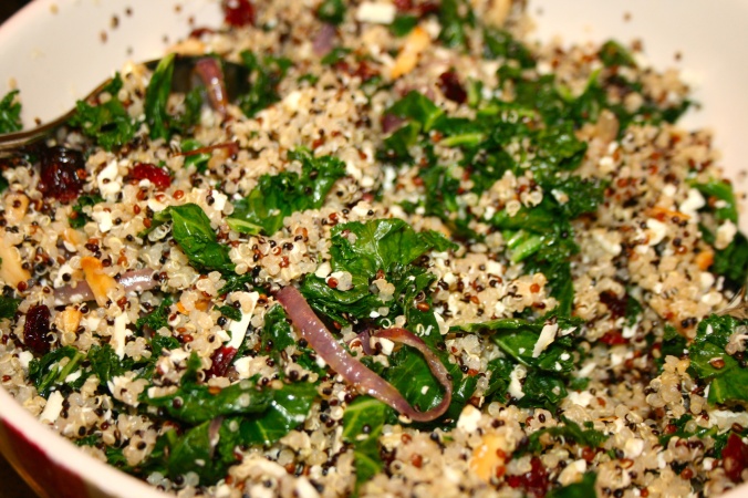Quinoa Salad with Kale & Feta